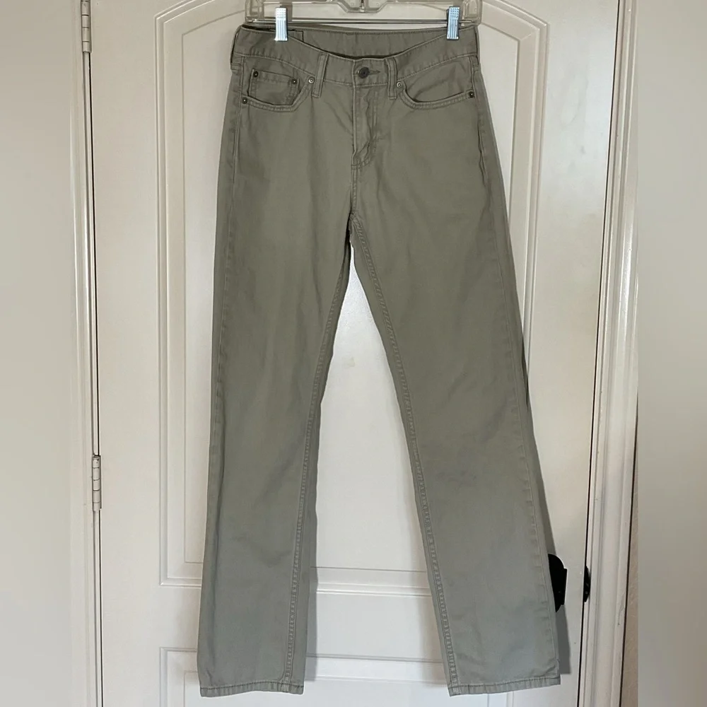 Levi 514 Khaki Denim Pants Jeans - 29 X 32
